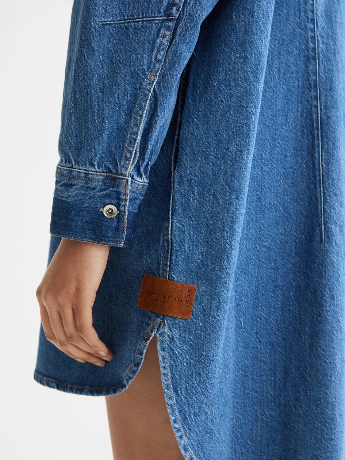 Scotch & Soda Washed Denim Shirtdress