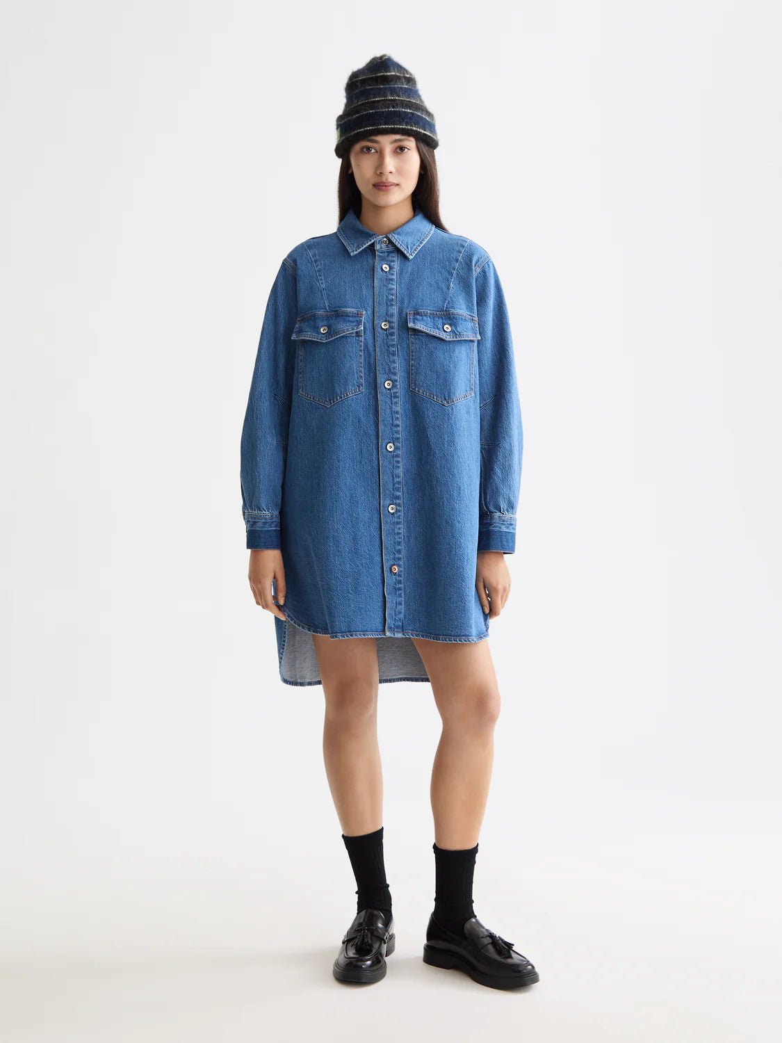 Scotch & Soda Washed Denim Shirtdress