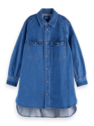 Scotch & Soda Washed Denim Shirtdress