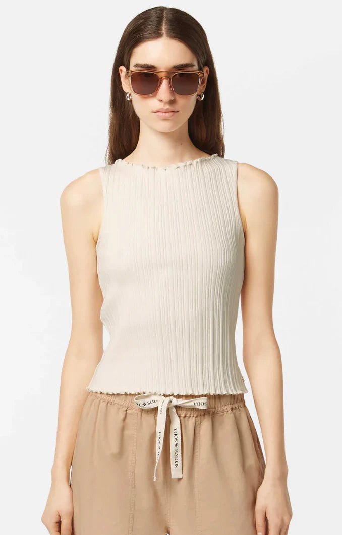 Scotch & Soda Scotch & Soda Women's Structured Rib Tank Endless Waves