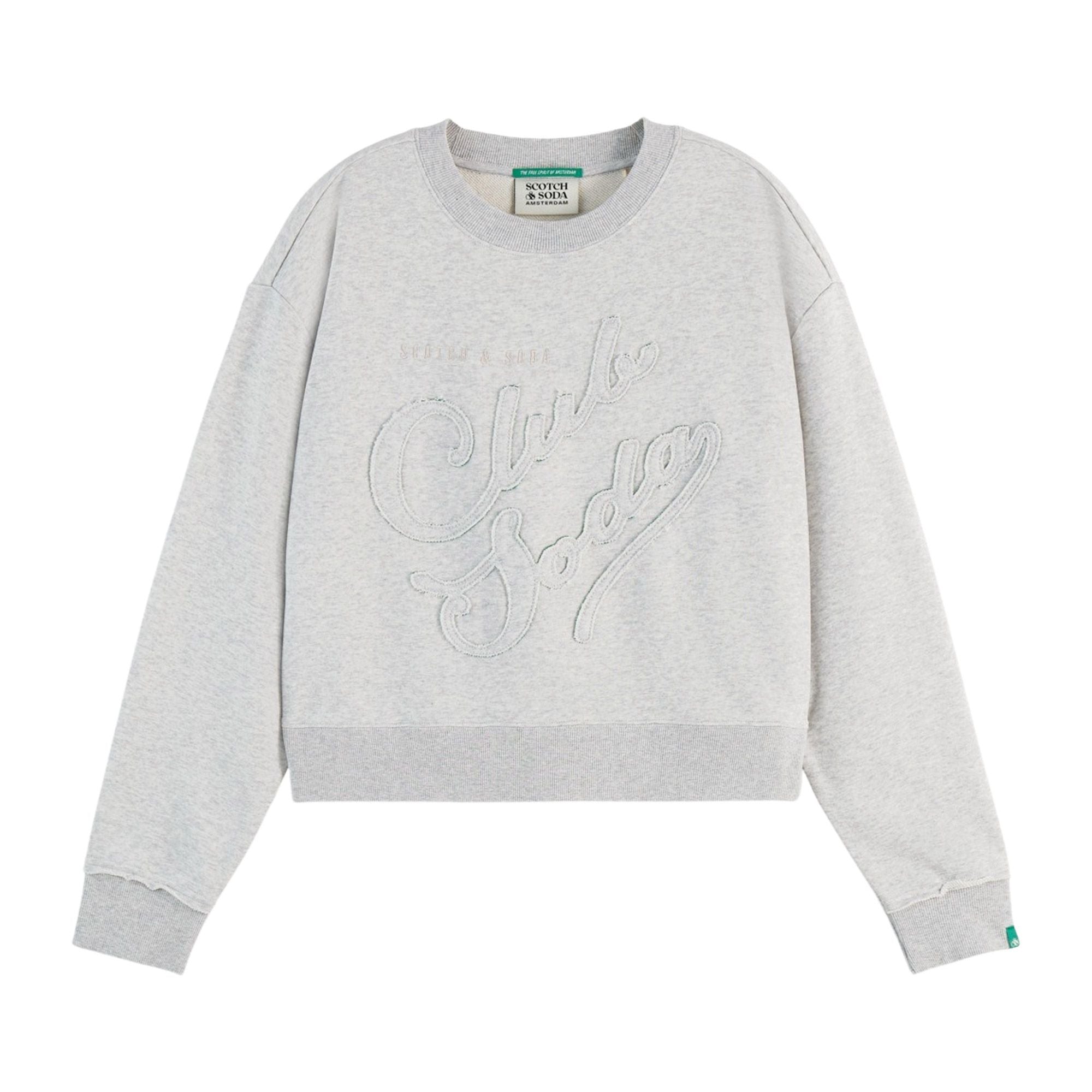Scotch & Soda Scotch & Soda Club Soda Appliqué Crew - Neck Sweatshirt Endless Waves