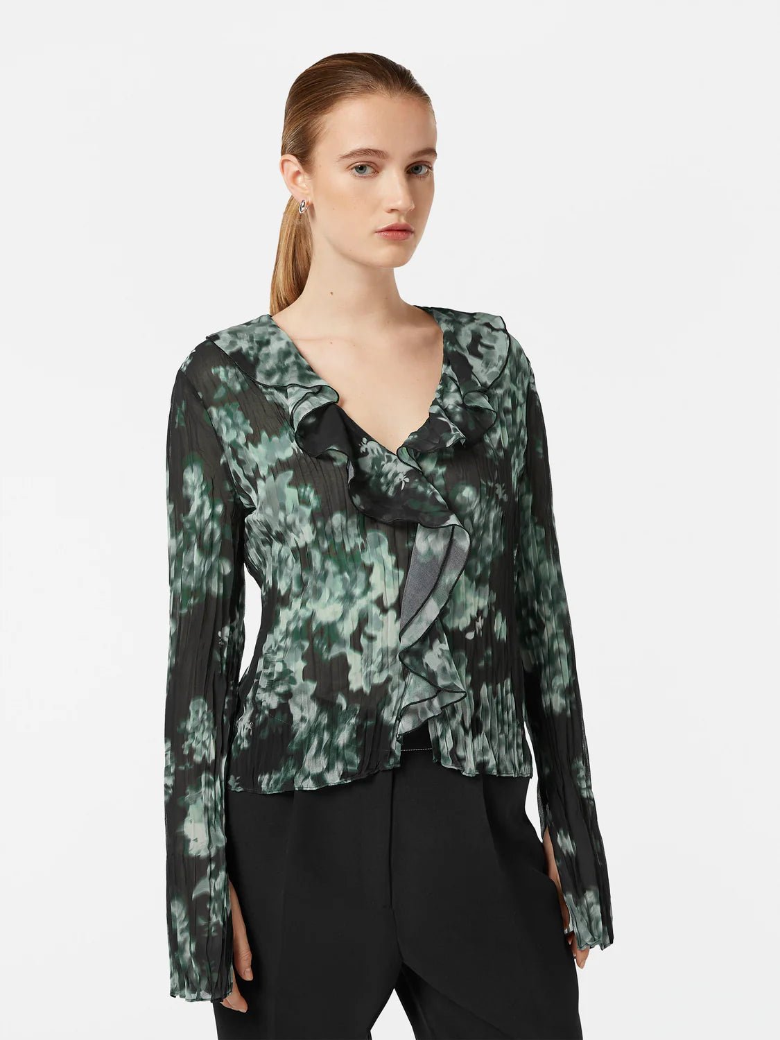 Scotch & Soda Scotch & Soda Floral Printed Ruffle Top Endless Waves