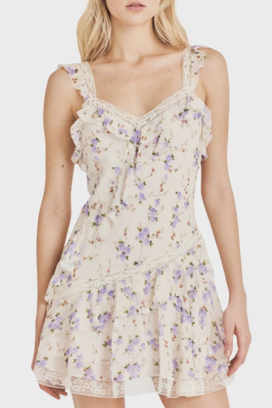 Serima Mini Floral Dress - Endless Waves