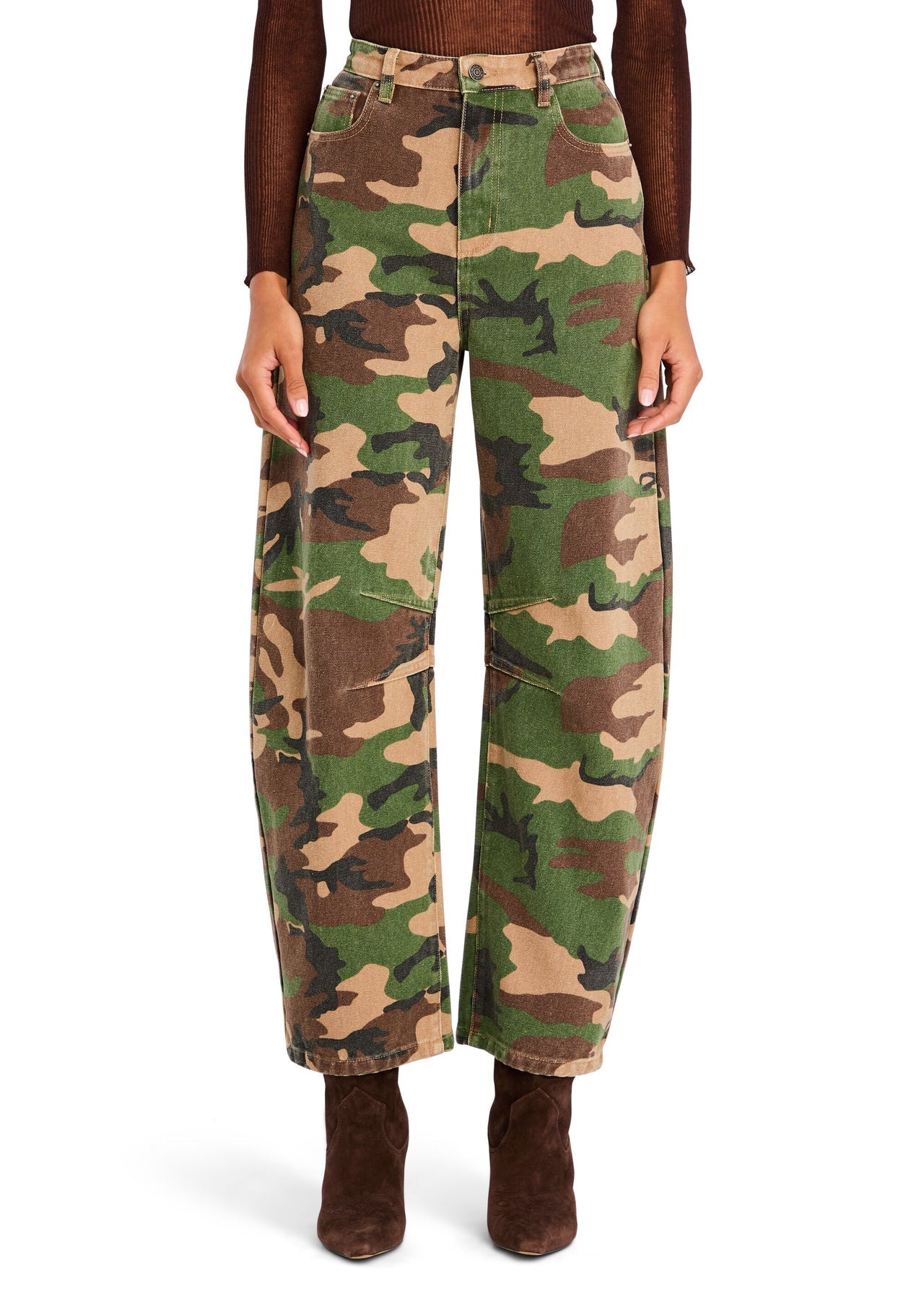 SER.O.YA Marbel Mid Rise Barrel Jean - Endless Waves