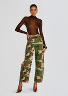 SER.O.YA Marbel Mid Rise Barrel Jean - Endless Waves