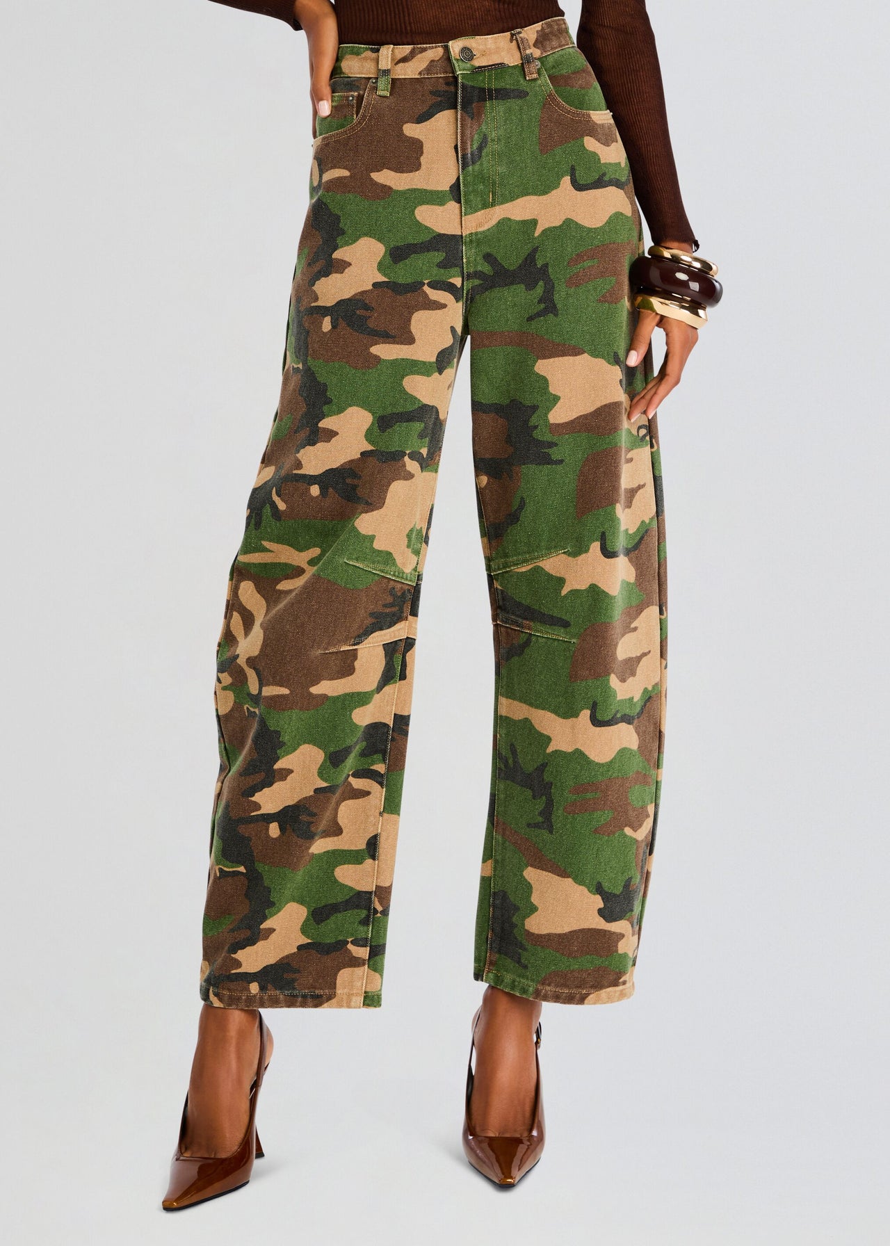 SER.O.YA Marbel Mid Rise Barrel Jean - Endless Waves