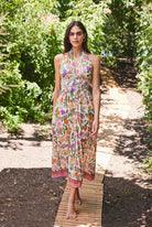 Shoshanna Halter Maxi Dress - Endless Waves