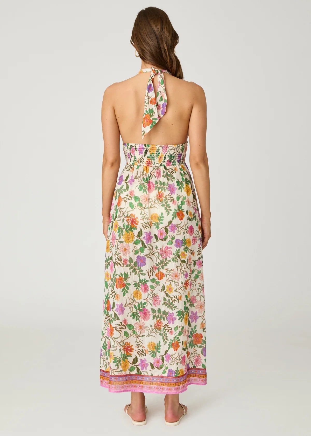 Shoshanna Halter Maxi Dress - Endless Waves