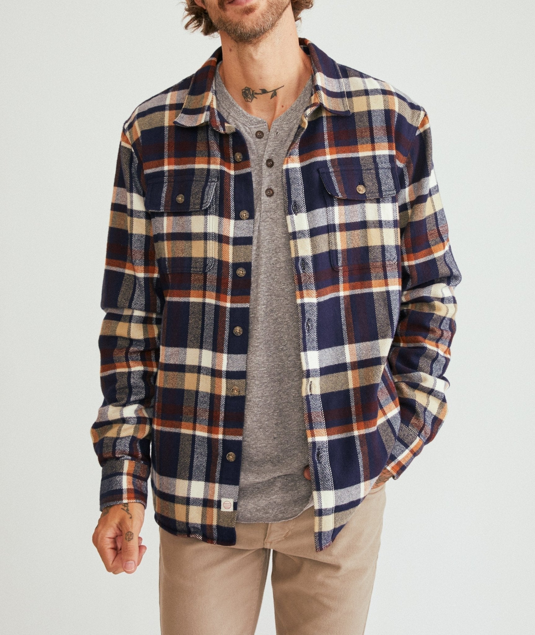 Marine Layer Marine Layer Signature Lined Camping Shirt - Final Sale Endless Waves