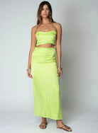 Stillwater Silky Le Bra Top in Lime - Endless Waves