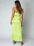 Stillwater Silky Le Bra Top in Lime - Endless Waves