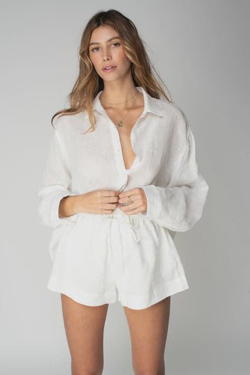 Stillwater The Linen Taylor Shorts - Endless Waves