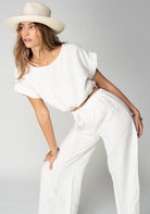 Stillwater The Linen Venice Wide Leg Pant - Endless Waves