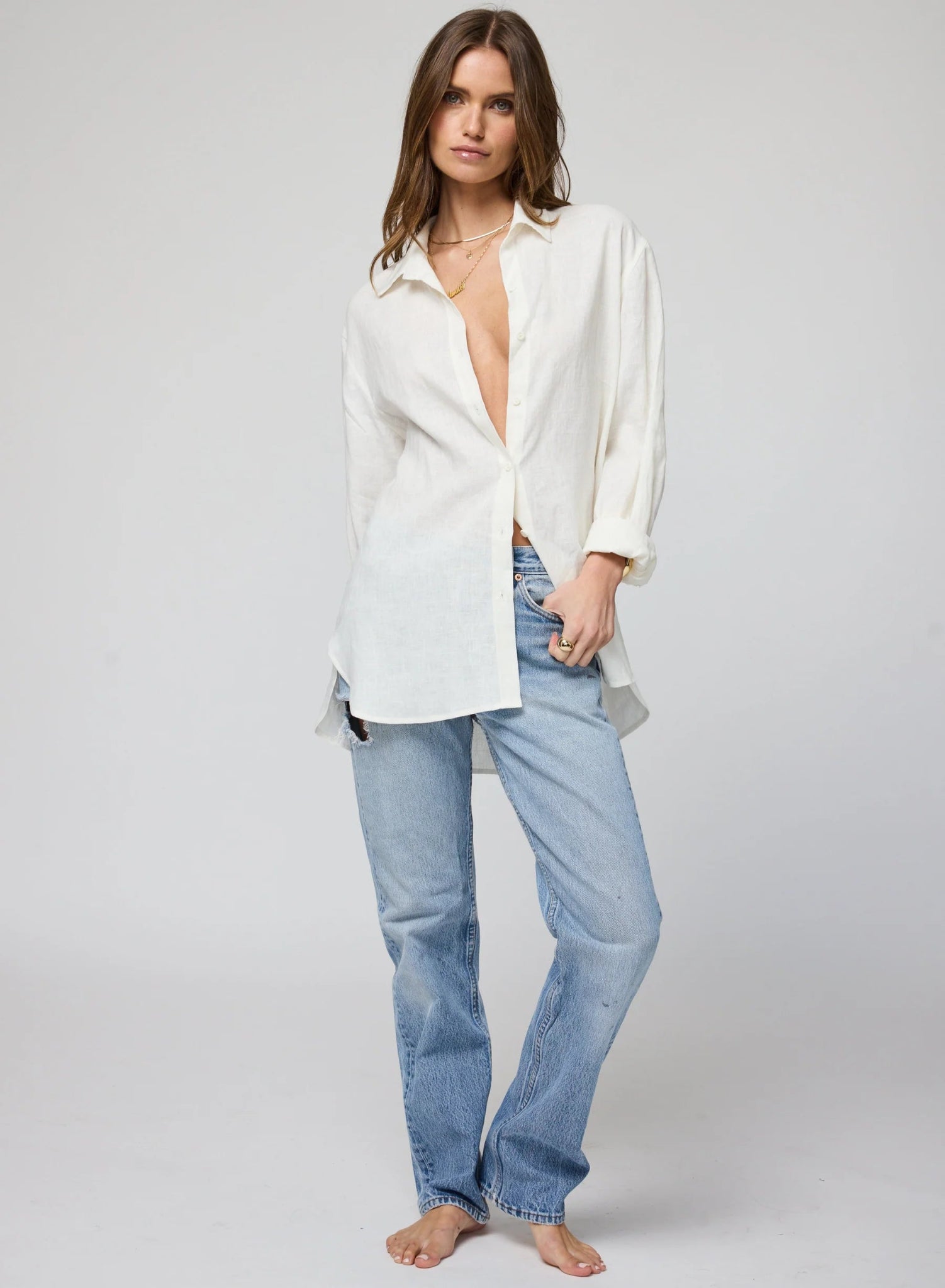 Stillwater Stillwater The Linen Voile Favorite Shirt Endless Waves