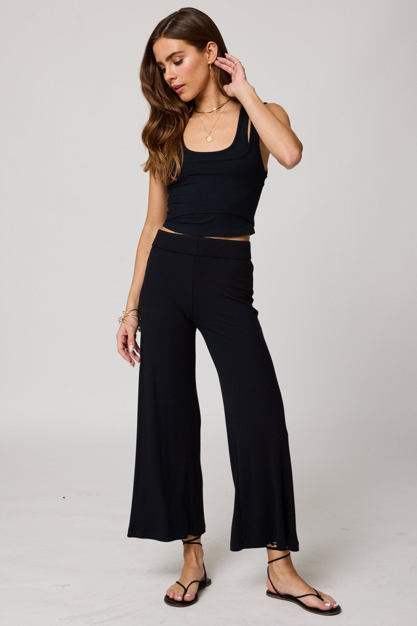 Stillwater The Rib Wide Leg Pant - Endless Waves
