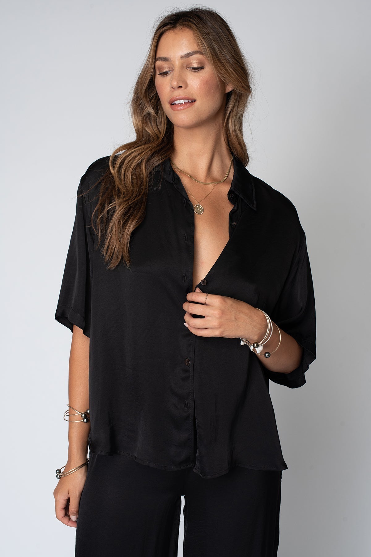 Stillwater Stillwater The Silky Taylor Shirt Endless Waves