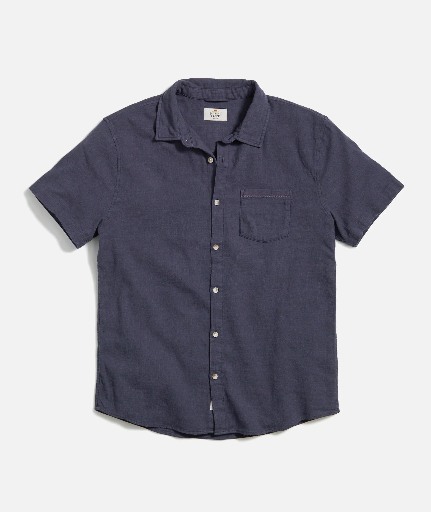 Stretch Selvage Short Sleeve Shirt - Endless Waves