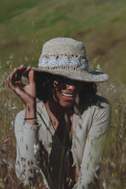 Sunny Life Blonde Flower Crochet Sun Hat