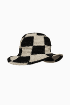 Sunny Life Checkered Crochet Sun Hat