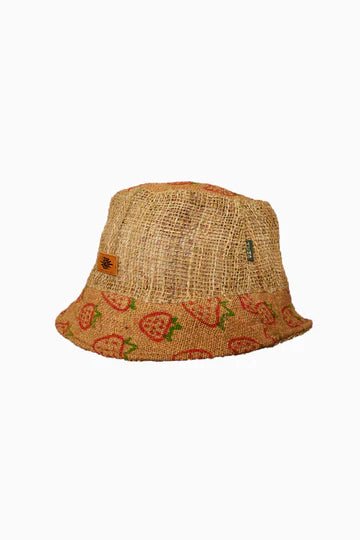 Sunny Life Strawberry Hemp Bucket Hat