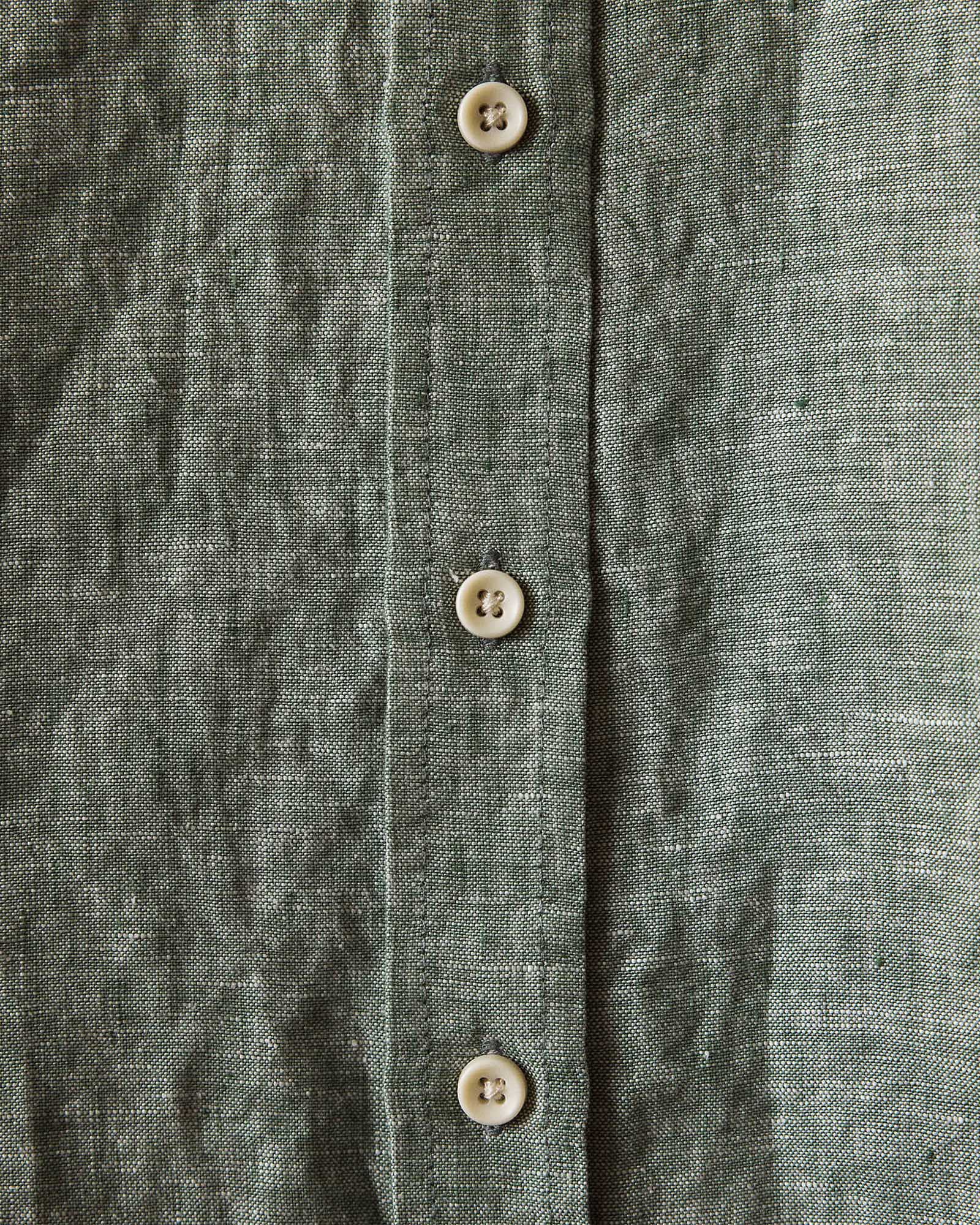 Taylor Stitch Short Sleeve California in Cilantro Hemp - Endless Waves