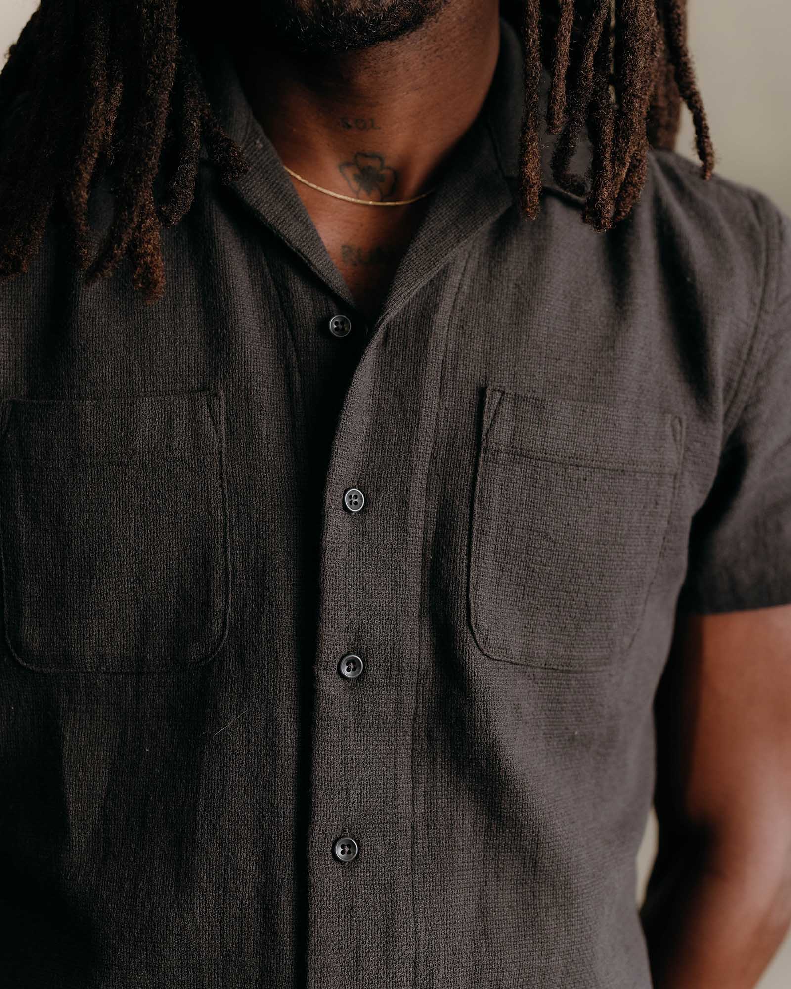 Taylor Stitch The Conrad Shirt in Linen - Endless Waves