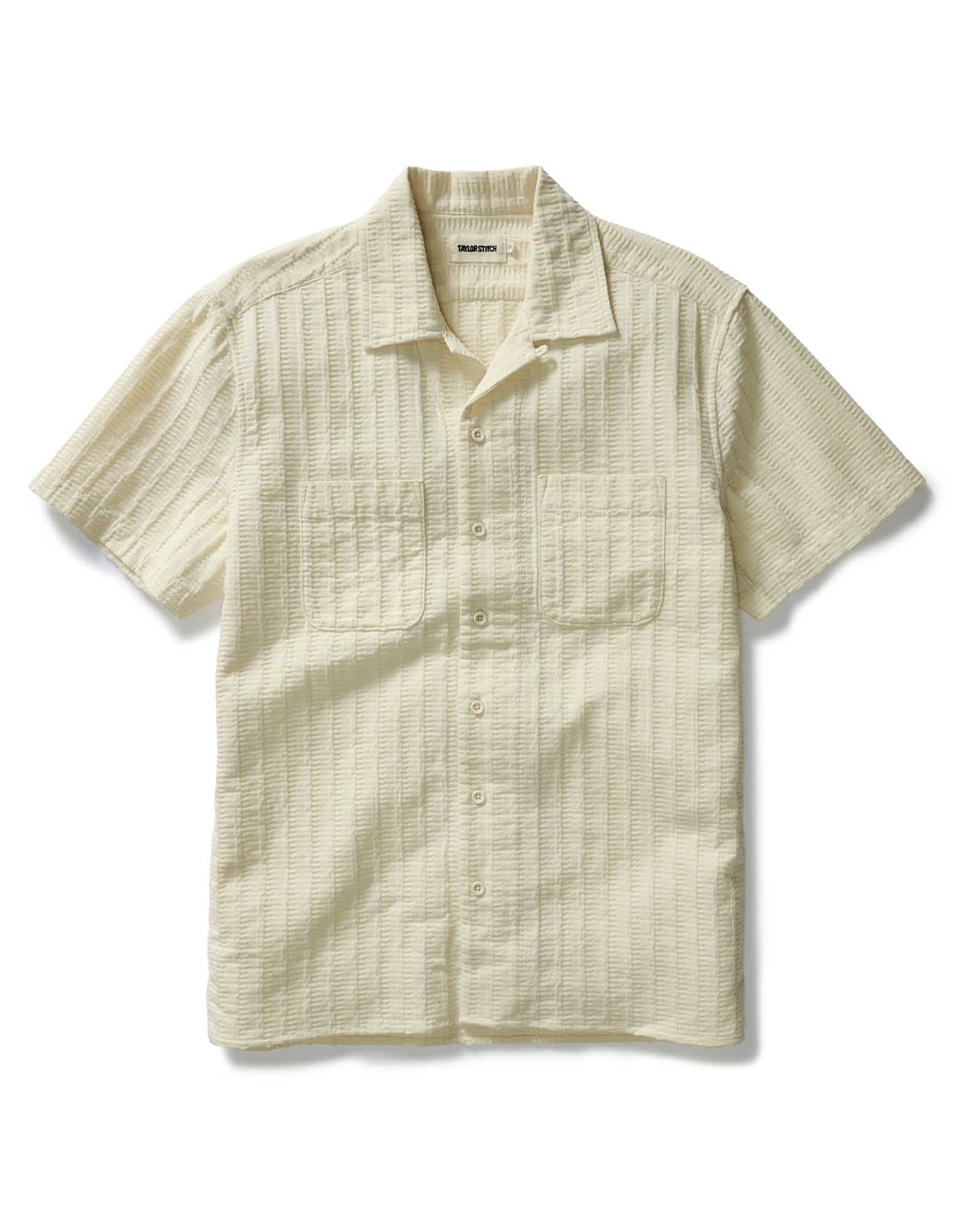 Taylor Stitch Taylor Stitch the Conrad Shirt in Vintage White Dobby Stripe Endless Waves