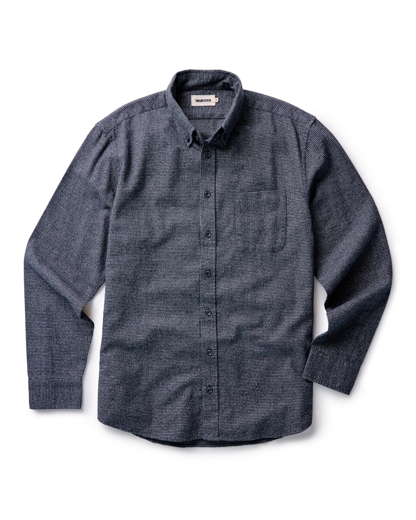 Taylor Stitch The Jack Shirt in Dark Navy Houndstooth - Endless Waves