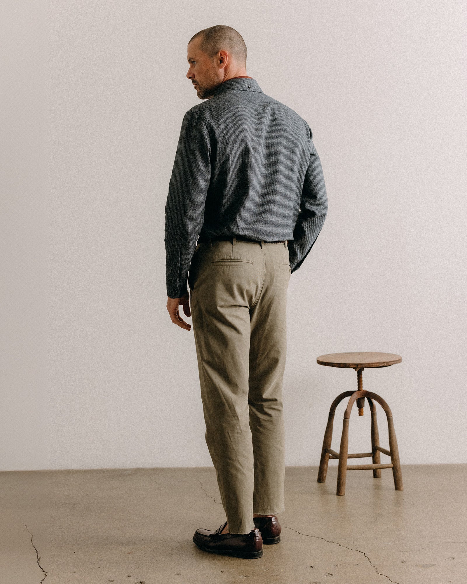 Taylor Stitch The Jack Shirt in Dark Navy Houndstooth - Endless Waves