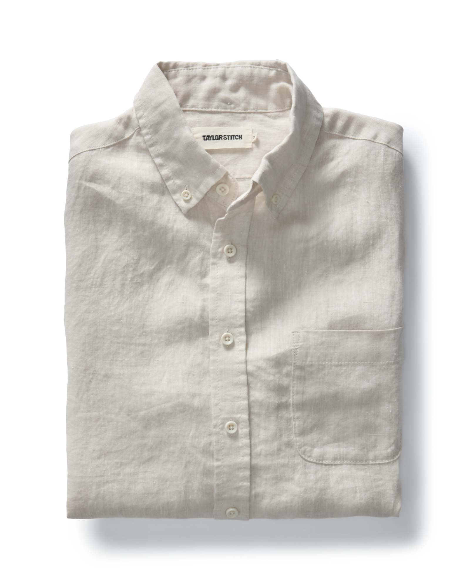 Taylor Stitch The Jack Shirt in Flax Linen - Endless Waves