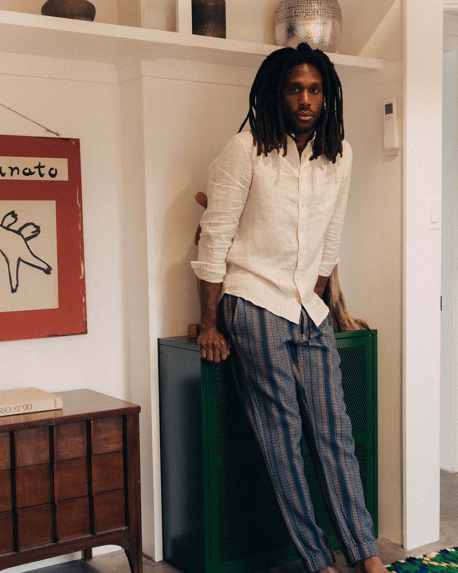 Taylor Stitch Taylor Stitch The Jack Shirt in Flax Linen Endless Waves
