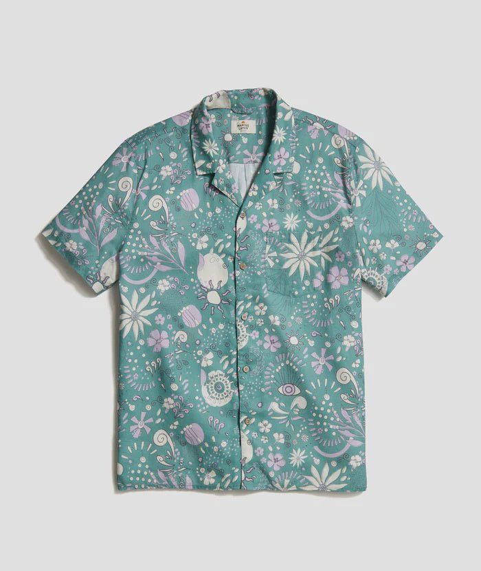 Marine Layer Marine Layer TENCEL Linen Resort Shirt - Final Sale Endless Waves