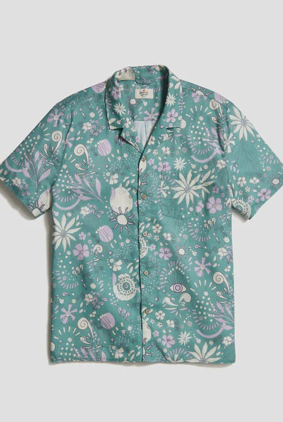 TENCEL Linen Resort Shirt - Endless Waves