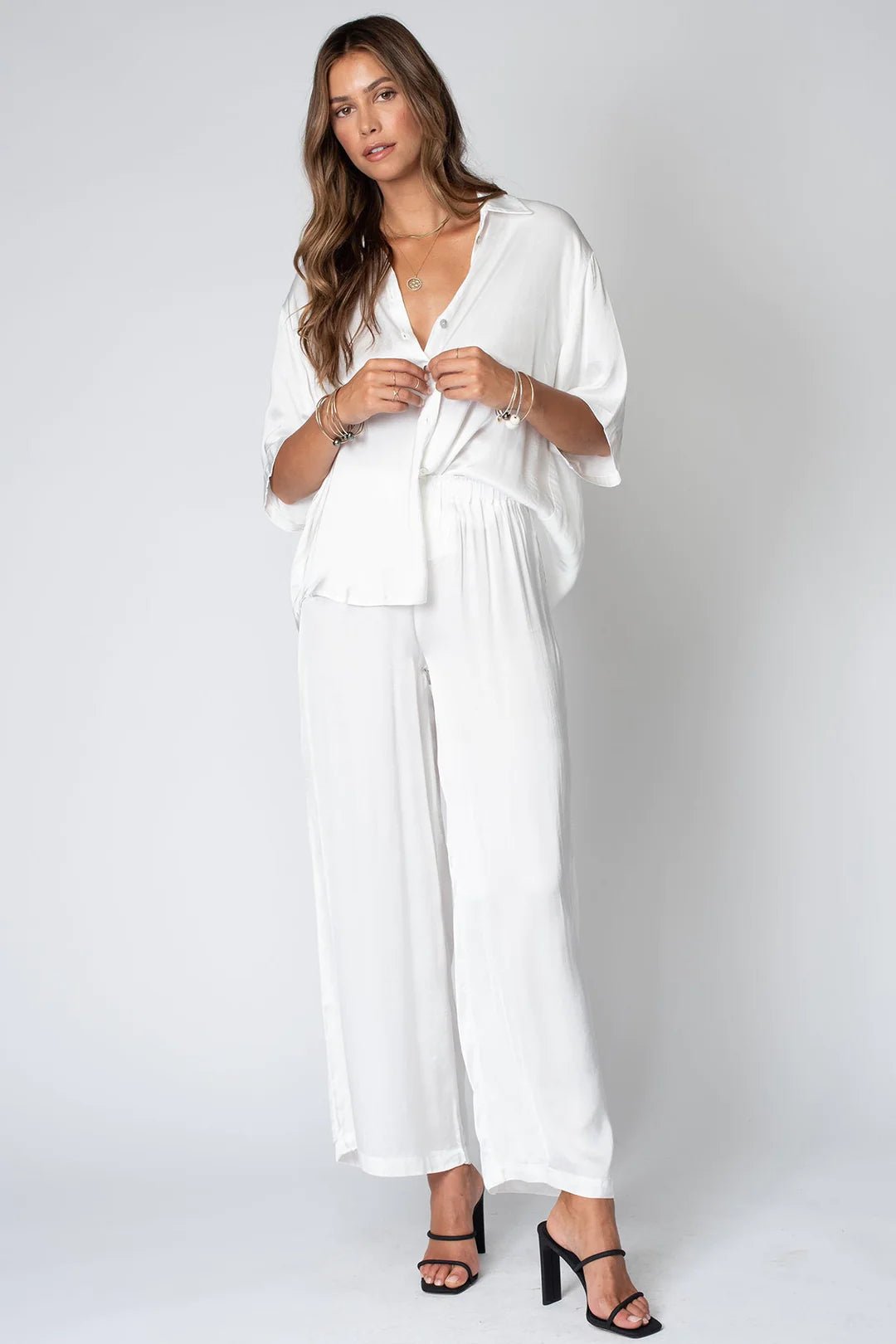 The Silky Venice Wide Leg Pant - Endless Waves