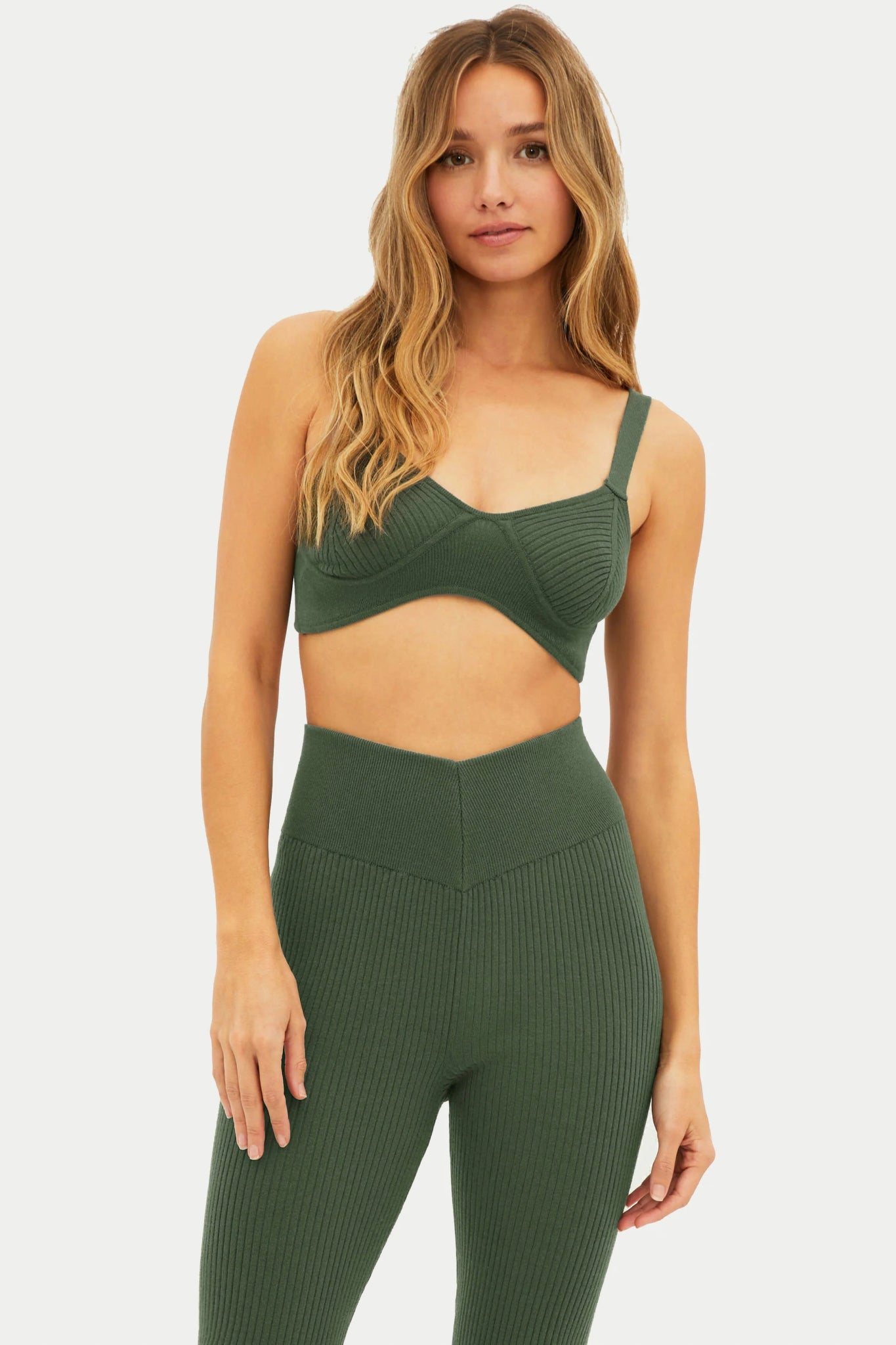 Beach Riot Beach Riot Olive Rib Tory Pant Endless Waves