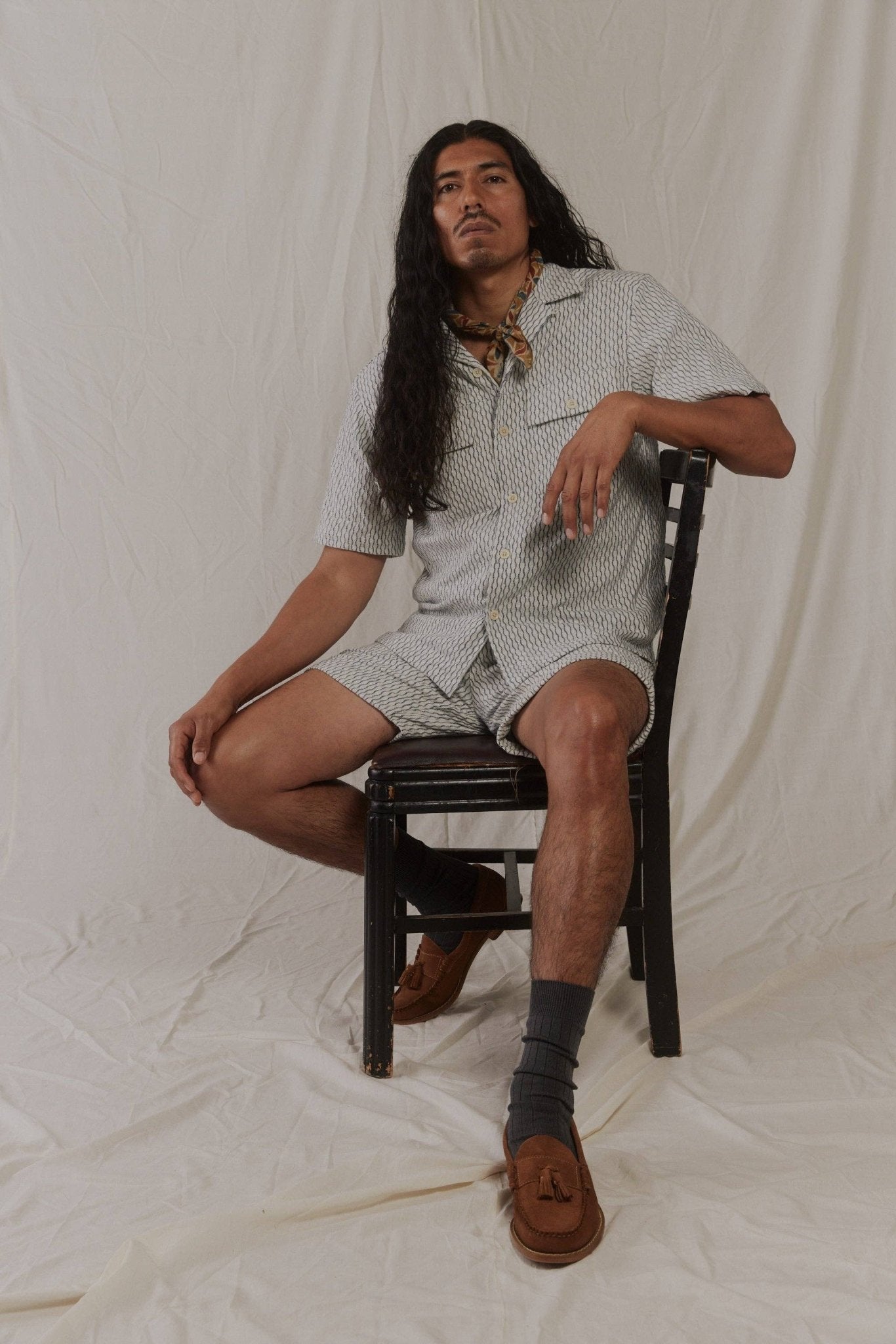 Umber and Ochre Dipak Utility Shorts