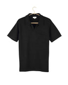 Umber and Ochre Manbir Johnny Collar Knit Polo