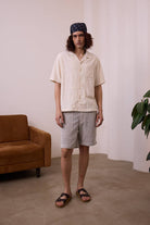 Umber & Ochre Lace Aztec Khushi Camp Shirt