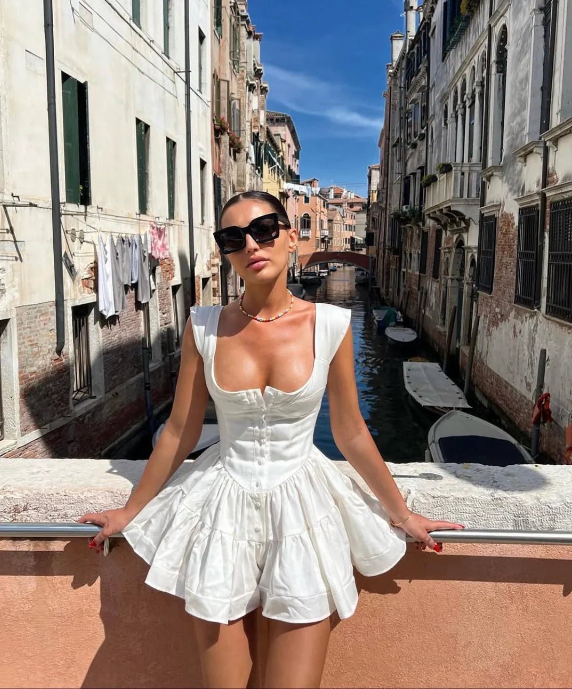 Vanessa Mooney Vanessa Mooney Silk Elisabeth Romper Dress Endless Waves