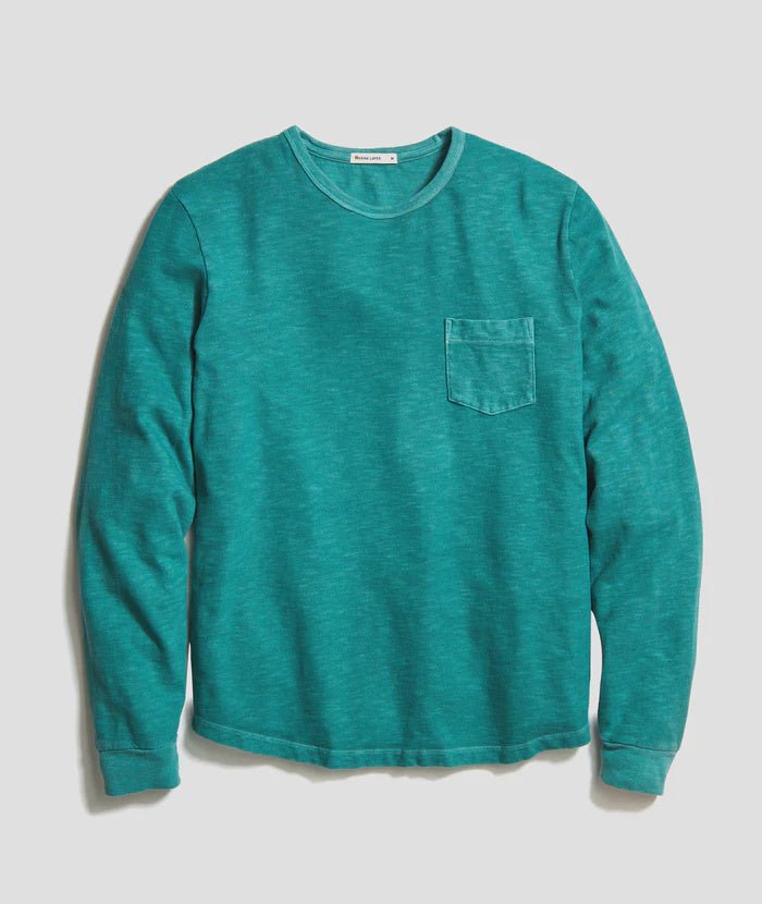 Vintage Heavy Slub Long Sleeve Pocket Tee - Endless Waves