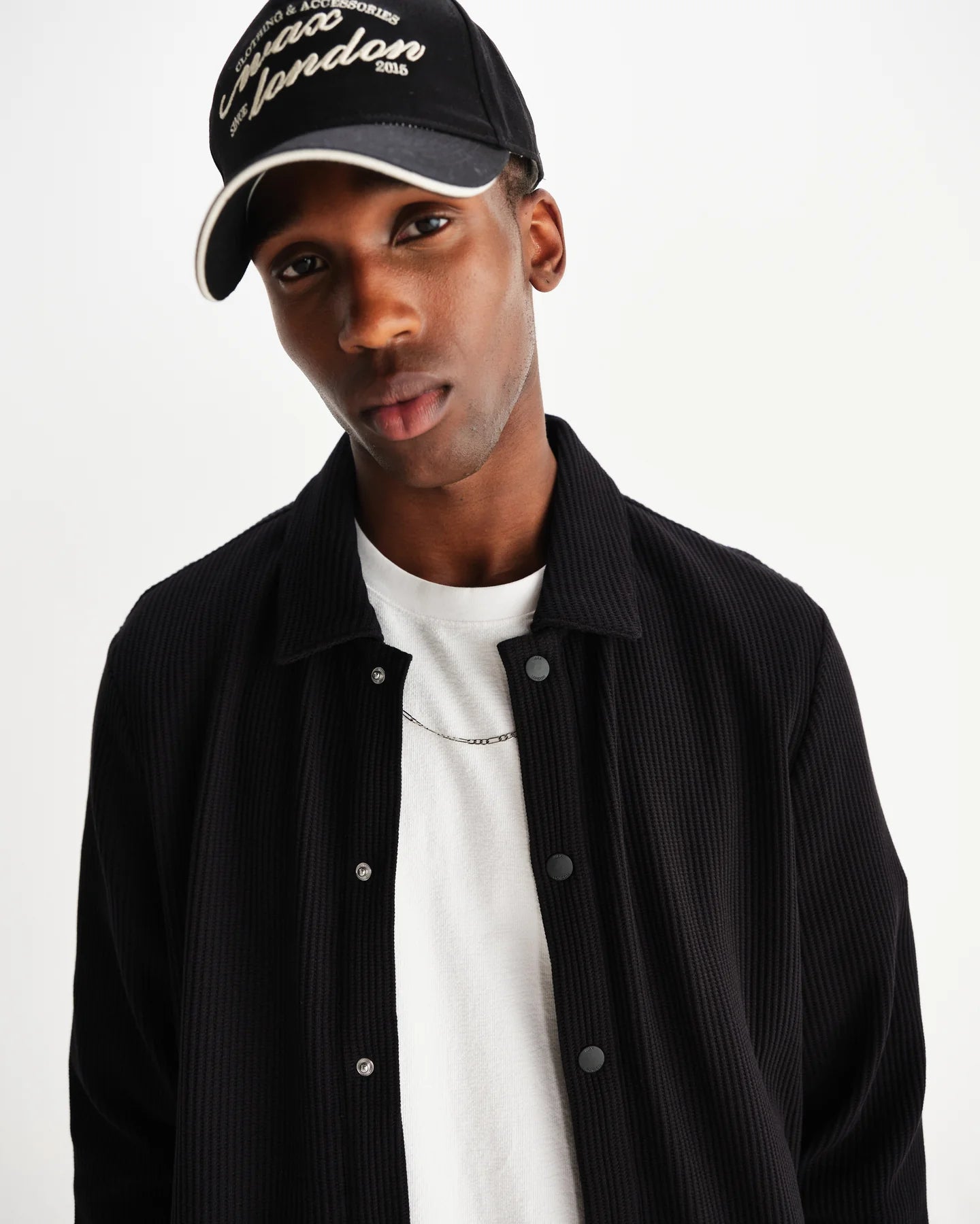 Wax London Hays Structured Waffle Overshirt - Endless Waves