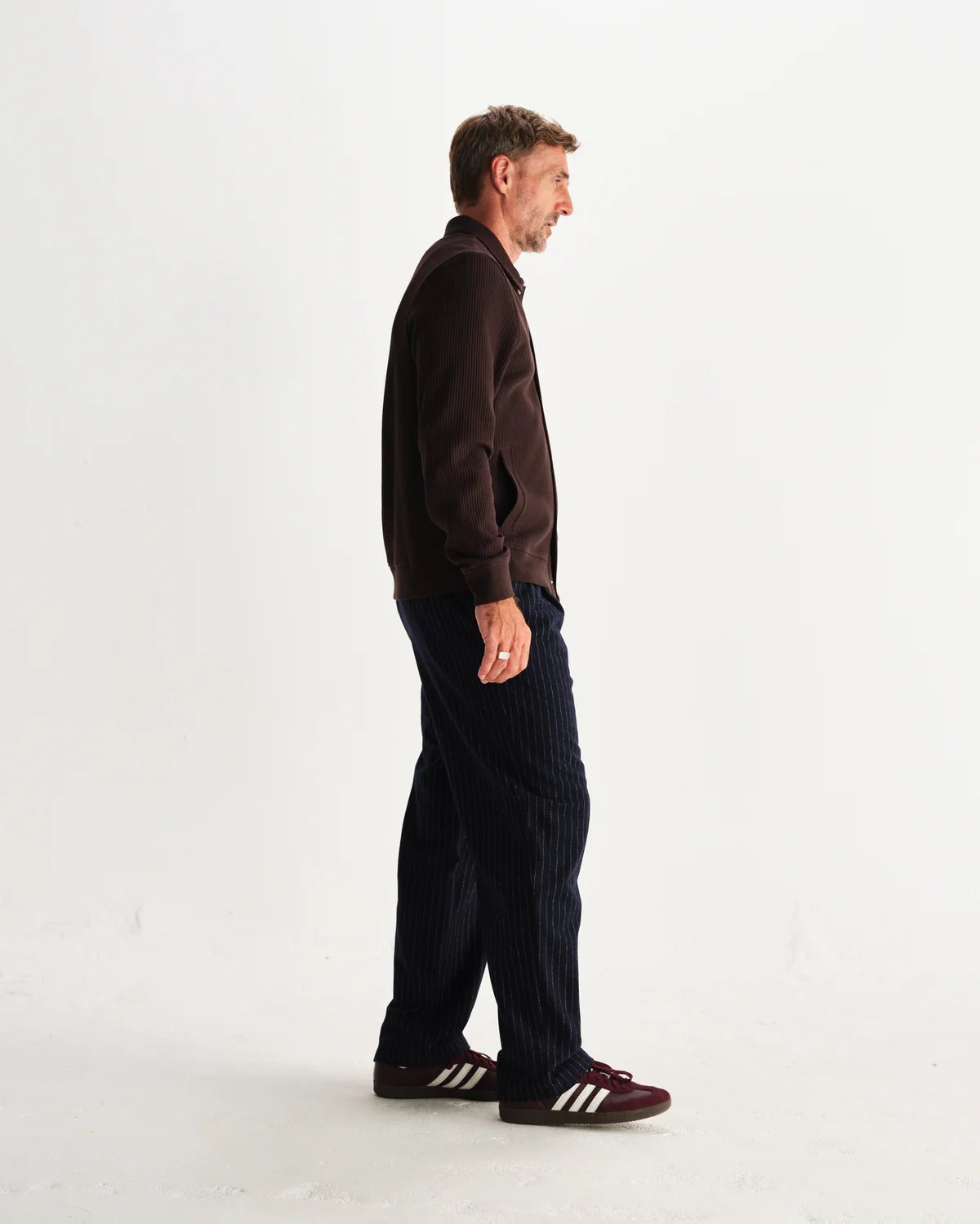 Wax London Hays Structured Waffle Overshirt - Endless Waves