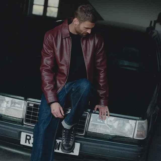 Wax London Wax London Kendal Leather Jacket Endless Waves