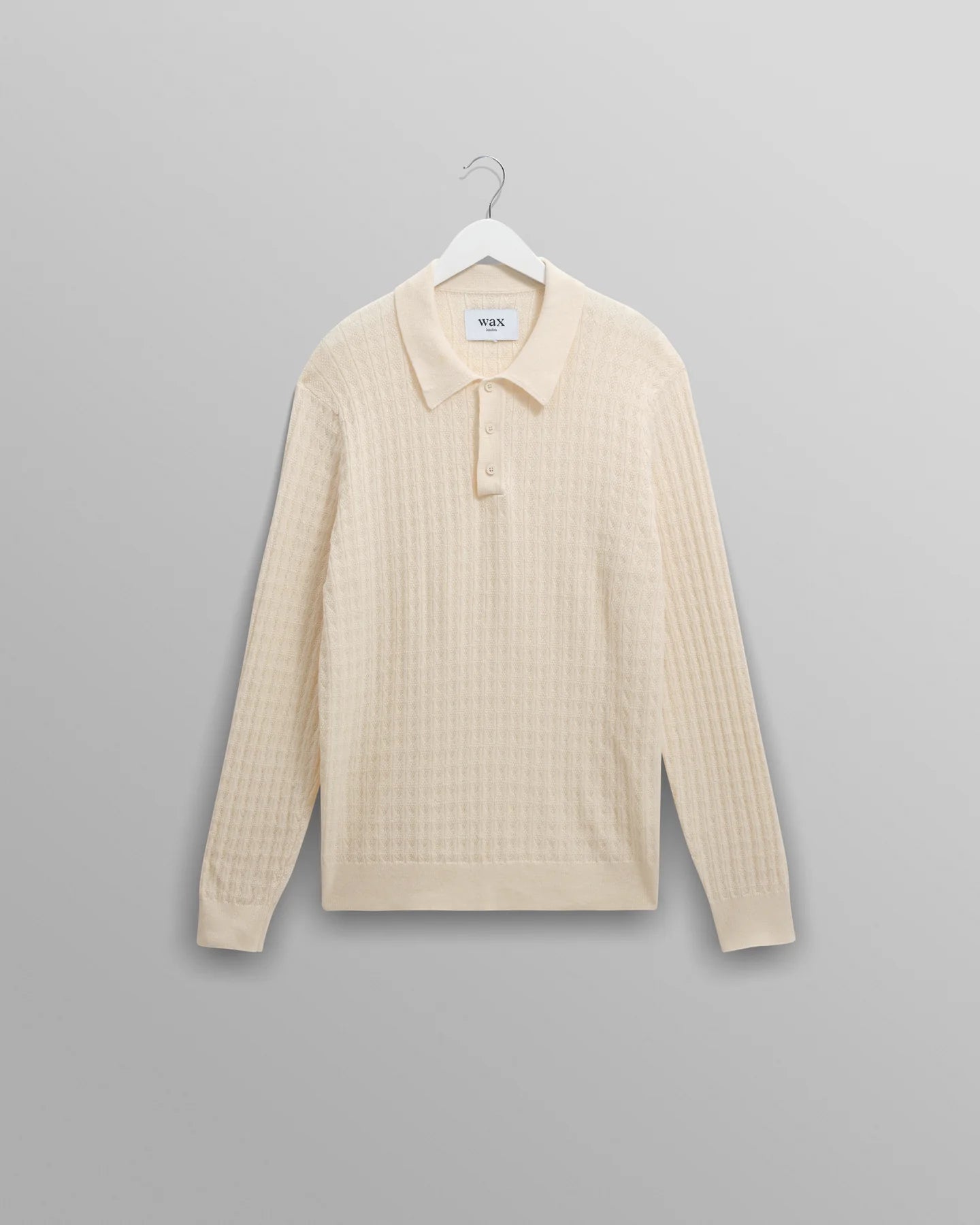 Wax London Oban Diamond Stripe Knitted Polo - Endless Waves
