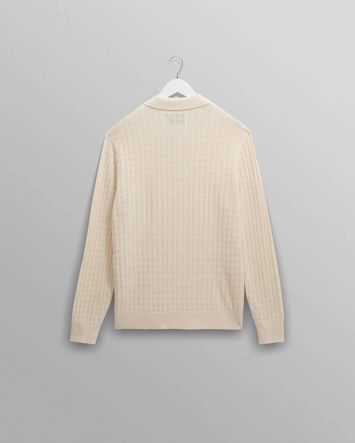 Wax London Oban Diamond Stripe Knitted Polo - Endless Waves
