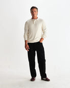 Wax London Oban Diamond Stripe Knitted Polo - Endless Waves
