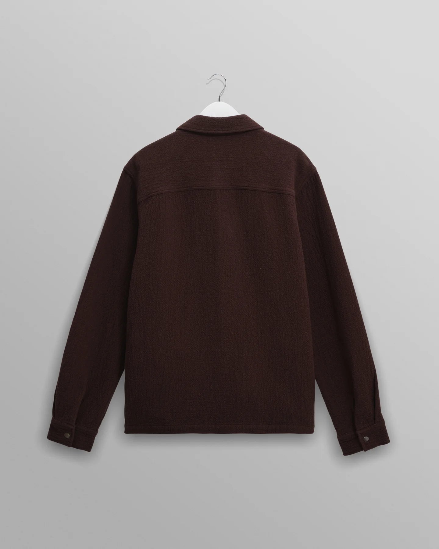 Wax London Wax London Romer Heavy Crinkle Cotton Overshirt Endless Waves