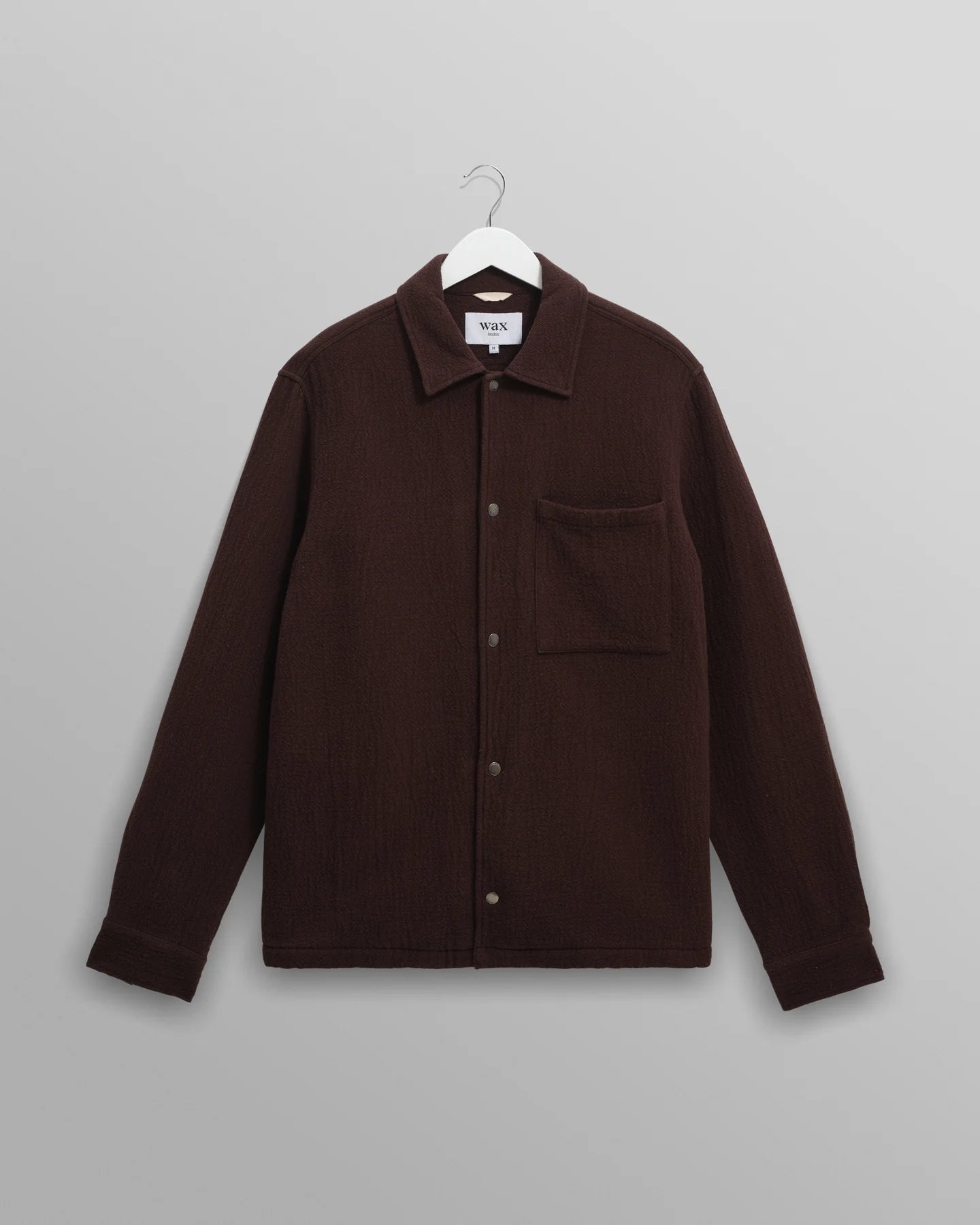 Wax London Romer Heavy Crinkle Cotton Overshirt - Endless Waves