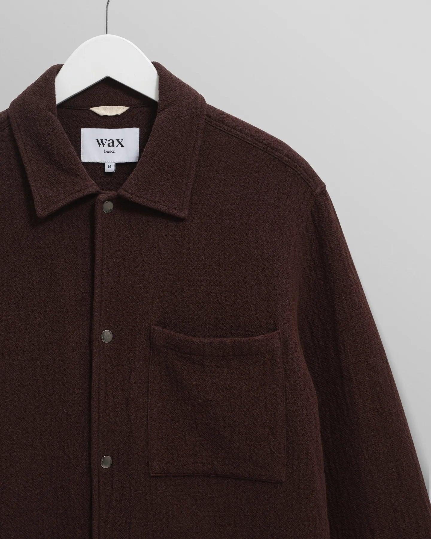 Wax London Wax London Romer Heavy Crinkle Cotton Overshirt Endless Waves