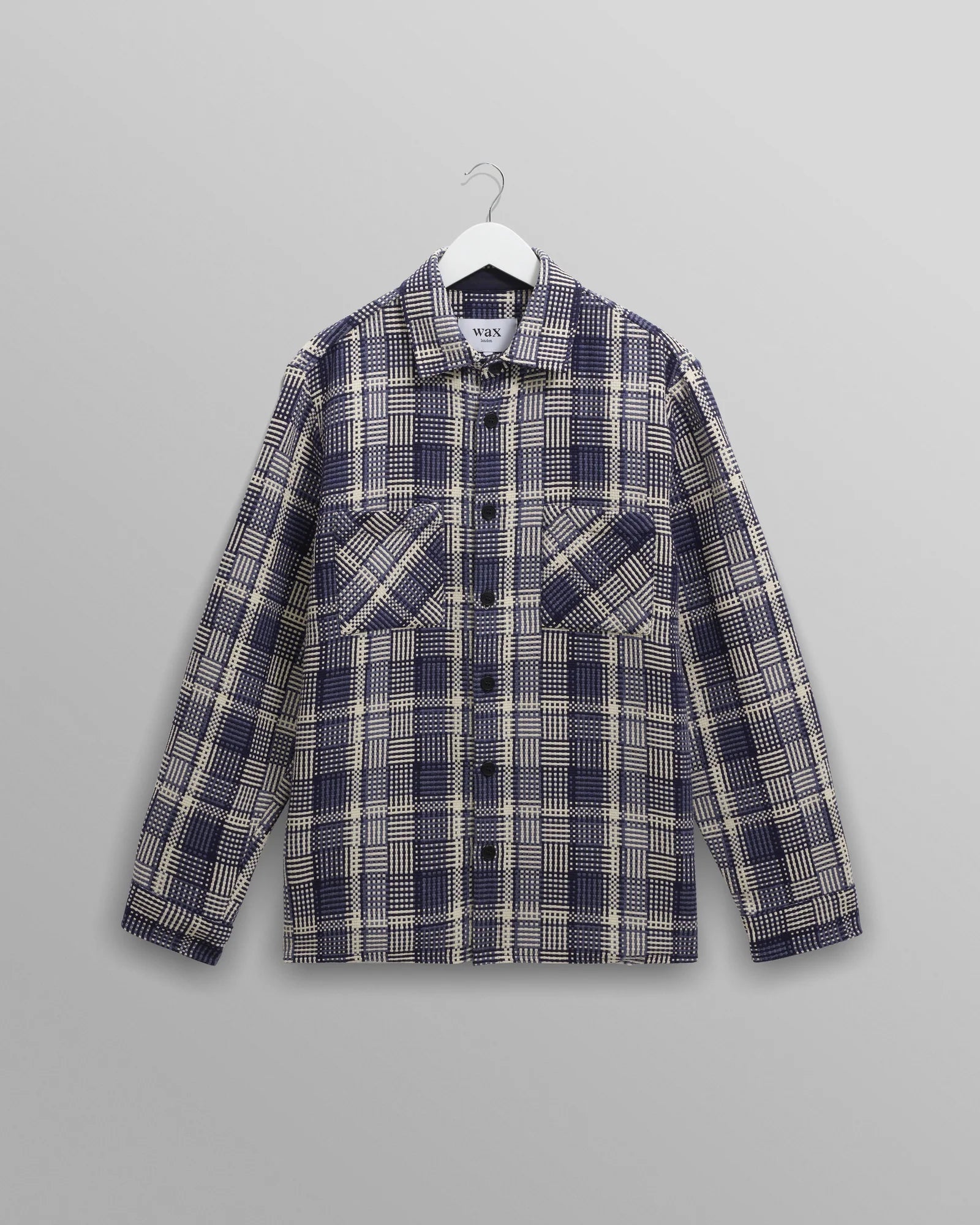 Wax London Whiting Basket Weave Overshirt - Endless Waves